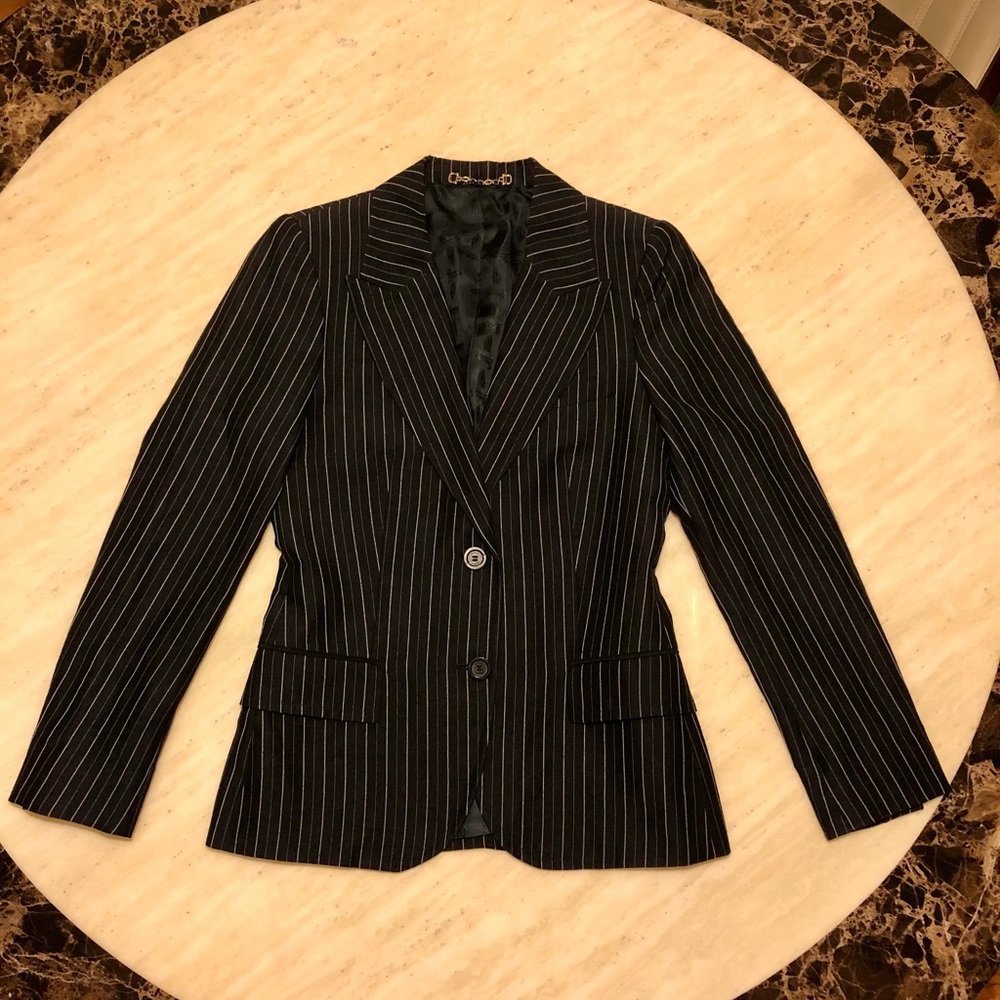 Auth GUCCI Striped Blazer Size 40 US4